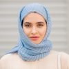Blue Cotton Hijab