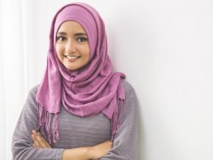 Pearly Purple Cotton Hijab
