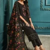 Black Multi Embroidery Pakistani Suit
