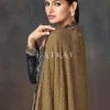 Black Golden Embroidered Sharara Style Suit
