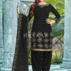 Black Mirror Work Embroidered Patiala Suit