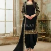 Black Mirror Work Punjabi Patiala Salwar Suit