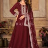 Bridal Red Zari Embroidery Traditional Anarkali Suit