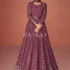 Cannon Pink Sequence Embroidered Festive Anarkali Suit