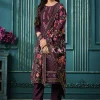 Deep Purple Multi Embroidery Pakistani Suit