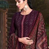 Deep Purple Sequence Embroidered Salwar Suit