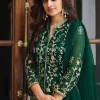 Green Embroidered Designer Anarkali Suit