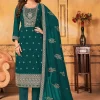 Green Embroidery Pakistani Suit