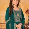 Green Embroidery Pakistani Suit