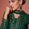 Green Sequence Embroidered Festival Wear Anarkali Suit