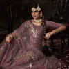 Mauve Purple Sequence Embroidered Sharara Suit