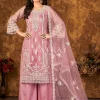 Light Pink Embroidered Pakistani Palazzo Suit