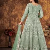 Pale Green Embroidery Designer Anarkali Suit