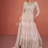 Pale Pink Sequence Embroidery Gharara Suit