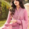 Pink Golden Embroidery Pakistani Pant Style Suit