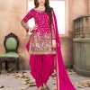 Pink Mirror Work Punjabi Suit