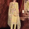 Yellow Floral Embroidered Pakistani Suit