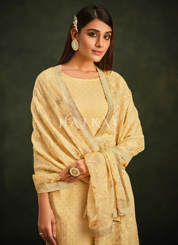 Yellow Embroidery Pakistani Salwar Suit