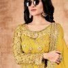 Yellow Zari Embroidered Traditional Gharara Style Suit