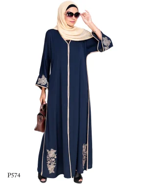 Bewitching Floral Dubai Style Embroidered Abaya No reviews