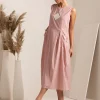 Blush Tasselled Mirror A-Line Dress
