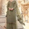 Green Georgette Palazzo suit Wedding Wear