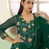 Green Multi Embroidery Georgette Palazzo Suit