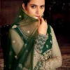 Green Zari Embroidered Wedding Anarkali Suit