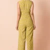 Lime Boota Belted Jumpsuit with Pockets
