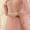 Pink Georgette Palazzo suit Wedding Wear