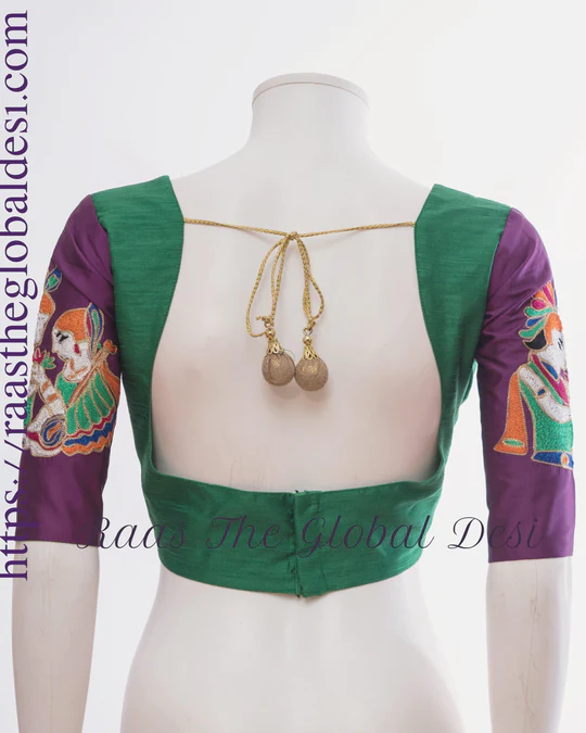 SILK BLOUSE WITH EMBROIDERY