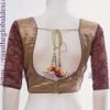 SILK, COTTON EMBROIDERY BLOUSE