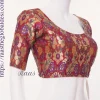 Designer brocade silk blouse