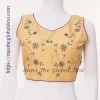 Designer silk blouse with embroidery