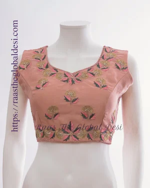 SILK EMBROIDERY BLOUSE
