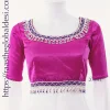 Gaji Silk handicrafted blouse with embroidery and bead work