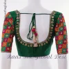 Designer silk blouse with hand work