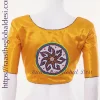 Gaji Silk handicrafted blouse with embroidery and bead work