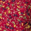 Red Floral Embroidered Tiered Kurta
