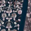 Teal Blue Floral Thread Embroidered Sharara Set With Peplum Kurta And Contrast Dupatta